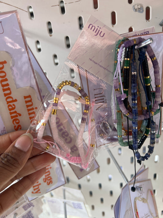 Double gemstone bracelet